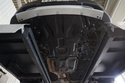 BMW X1 (12–15) Защита картера + КПП, из 2-х частей, композит 8 мм (V-1,8, 2,0TD) полный привод
